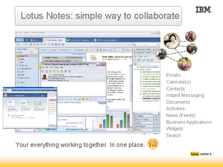 Lotus Notes: simple way to collaborate Your everything working together. In one place. Emails Lotus Notes: simple way to collaborate Your everything working together. In one place. Emails