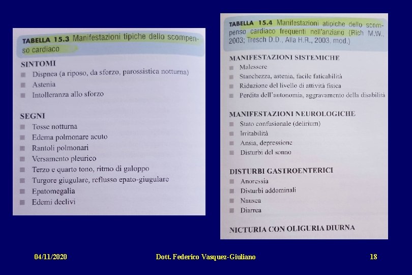 04/11/2020 Dott. Federico Vasquez-Giuliano 18 