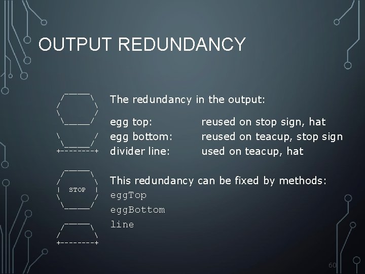 OUTPUT REDUNDANCY ______ /   / ______/ +----+ ______ /  / |