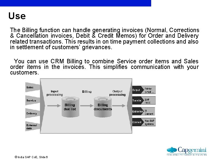 Use The Billing function can handle generating invoices (Normal, Corrections & Cancellation invoices, Debit