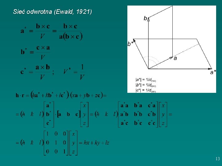 Sieć odwrotna (Ewald, 1921) 13 