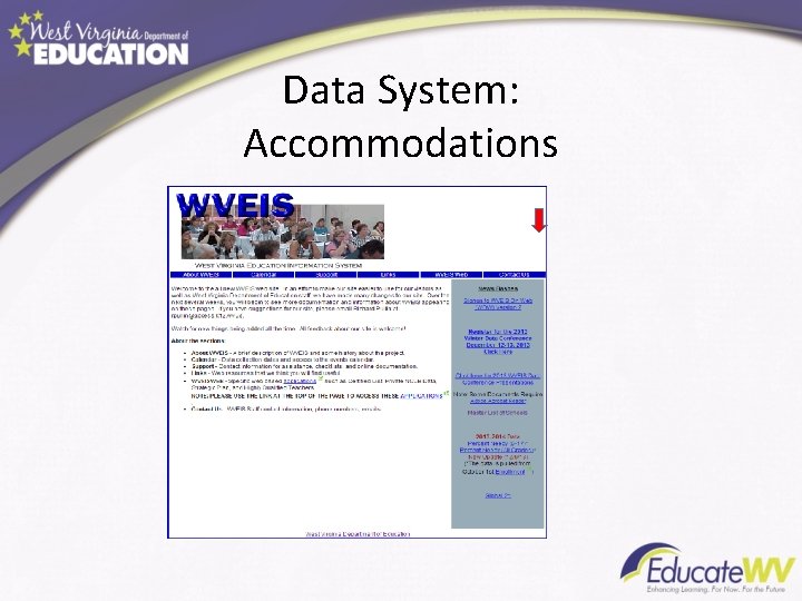 Data System: Accommodations 