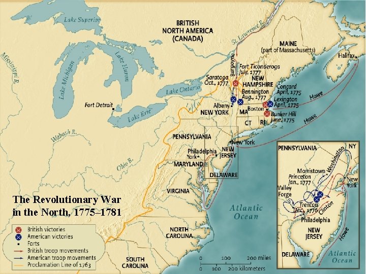 The Revolutionary War in the North, 1775– 1781 