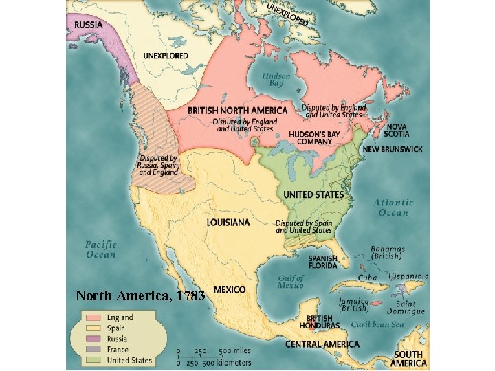 North America, 1783 