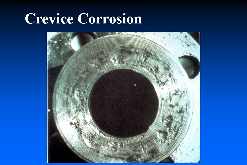 Crevice Corrosion 