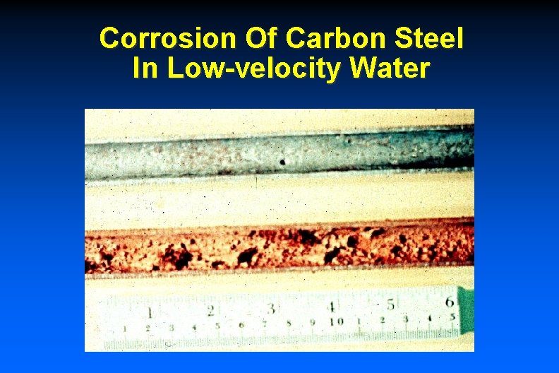 Corrosion Of Carbon Steel In Low-velocity Water 