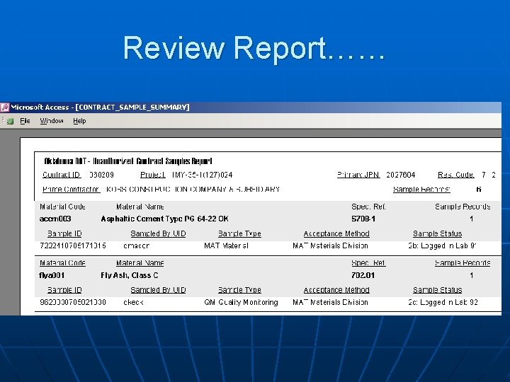 Review Report…… Review Report……