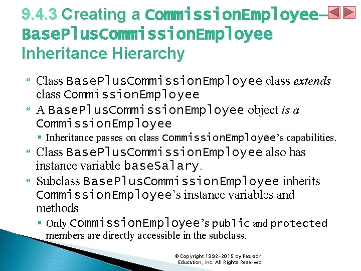 9. 4. 3 Creating a Commission. Employee– Base. Plus. Commission. Employee Inheritance Hierarchy Class