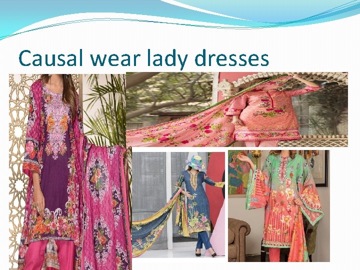 Causal wear lady dresses 