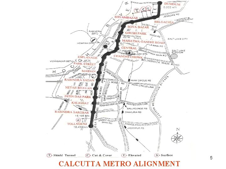 CALCUTTA METRO ALIGNMENT 5 