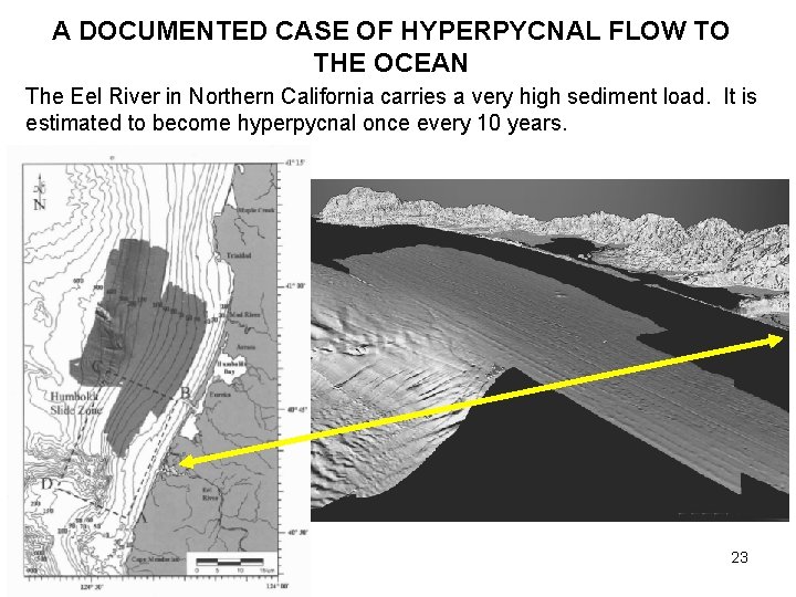 A DOCUMENTED CASE OF HYPERPYCNAL FLOW TO THE OCEAN The Eel River in Northern