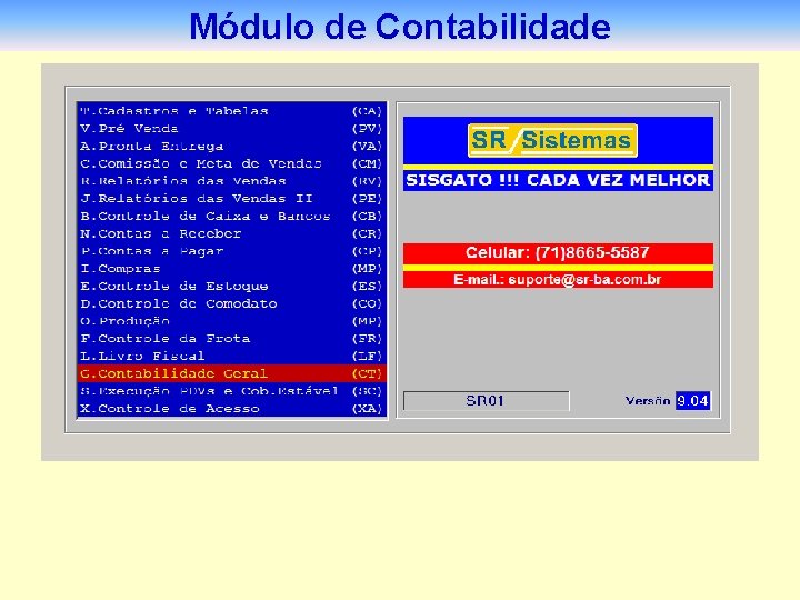 Módulo de Contabilidade 