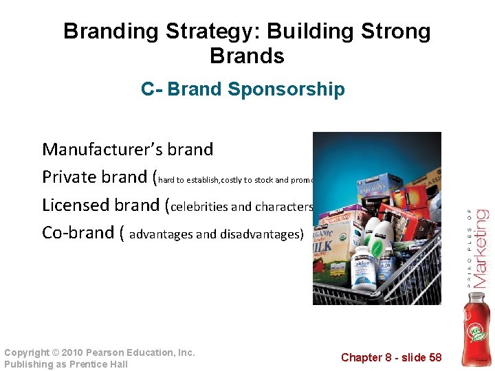 Branding Strategy: Building Strong Brands C- Brand Sponsorship Manufacturer’s brand Private brand (hard to