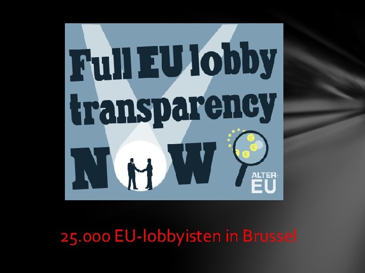 25. 000 EU-lobbyisten in Brussel 
