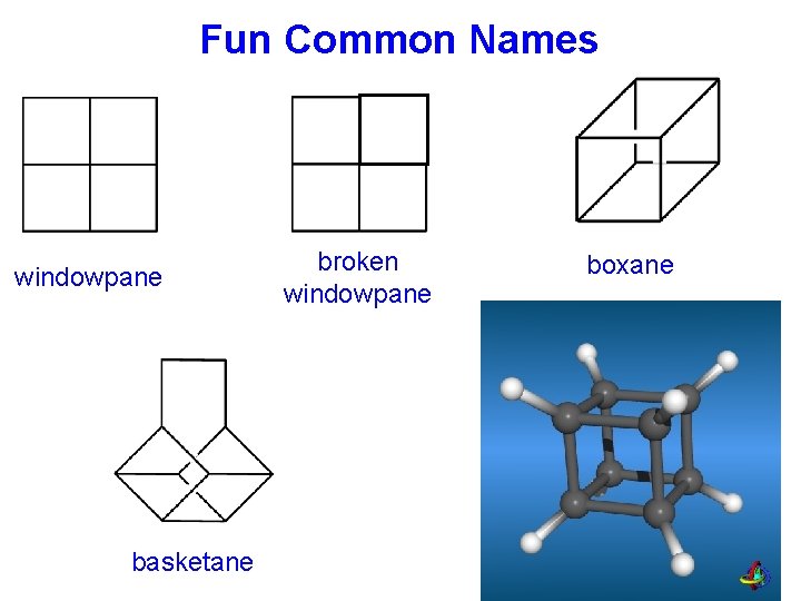 Fun Common Names windowpane basketane broken windowpane boxane 