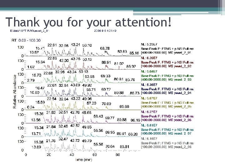 Thank you for your attention! 