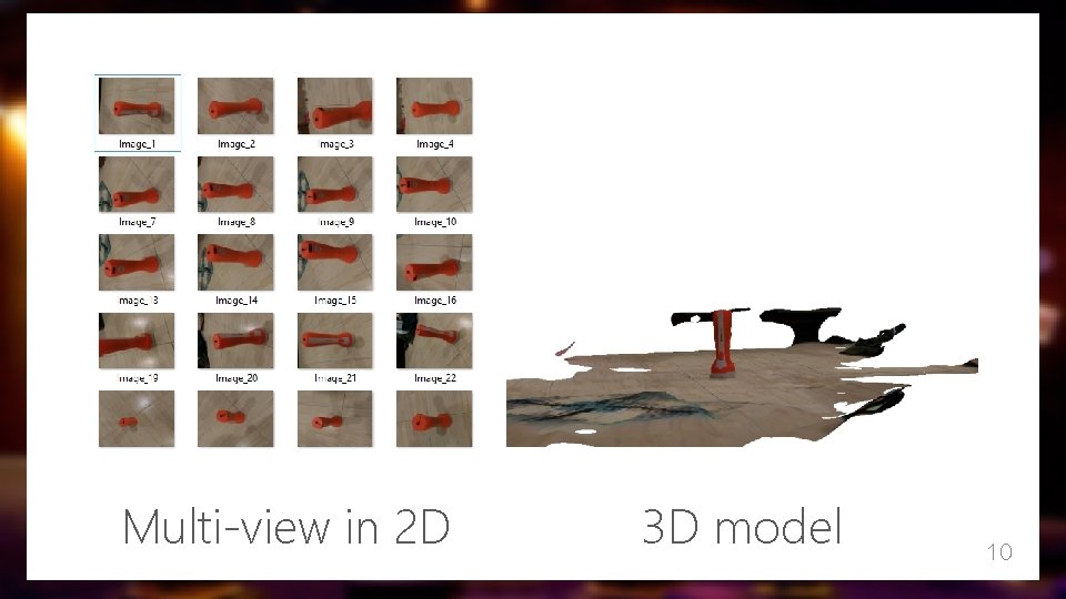 Multi-view in 2 D 3 D model 10 