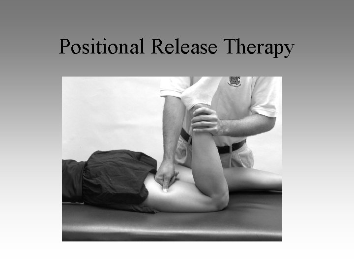 Positional Release Therapy Positional Release Therapy