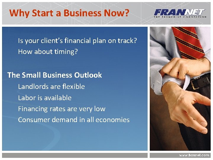 Why Start a Business Now? Is your client’s financial plan on track? How about