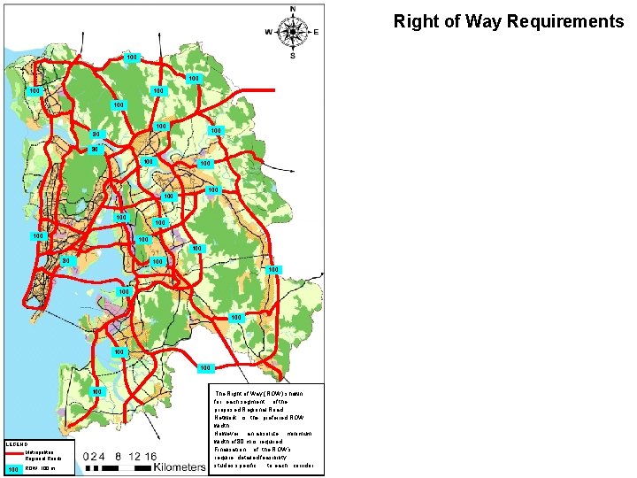 Right of Way Requirements 100 100 80 80 100 100 100 80 100 100