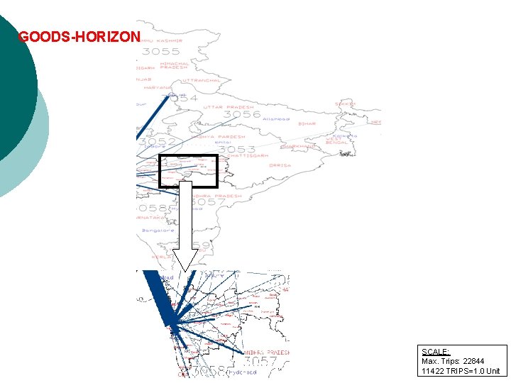 GOODS-HORIZON SCALE: Max. Trips: 22844 11422 TRIPS=1. 0 Unit 