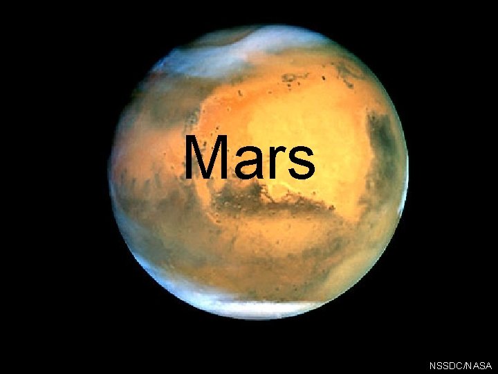 Mars NSSDC/NASA 