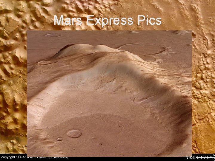Mars Express Pics NSSDC/NASA 