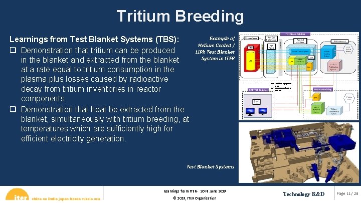 Tritium Breeding Example of Learnings from Test Blanket Systems (TBS): Helium Cooled / q