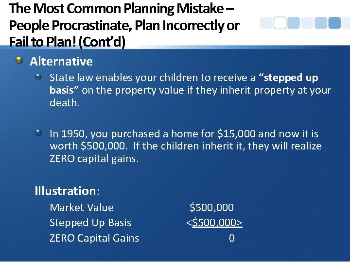 The Most Common Planning Mistake – People Procrastinate, Plan Incorrectly or Fail to Plan!