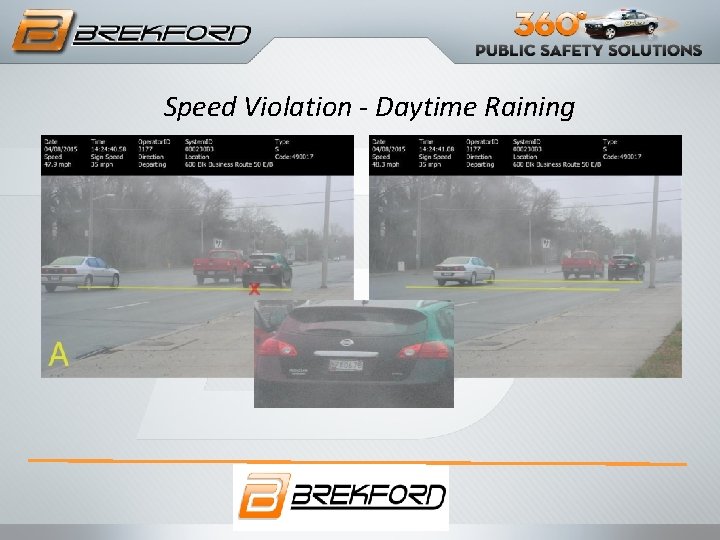 Speed Violation - Daytime Raining 