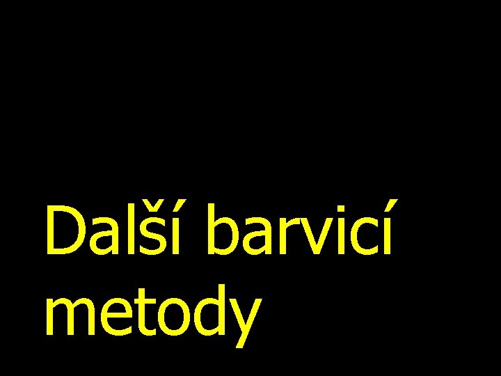 Další barvicí metody 