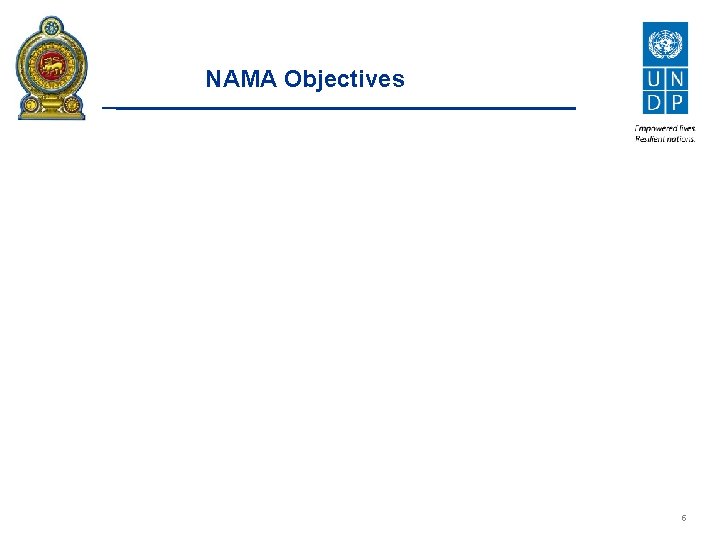 NAMA Objectives 5 