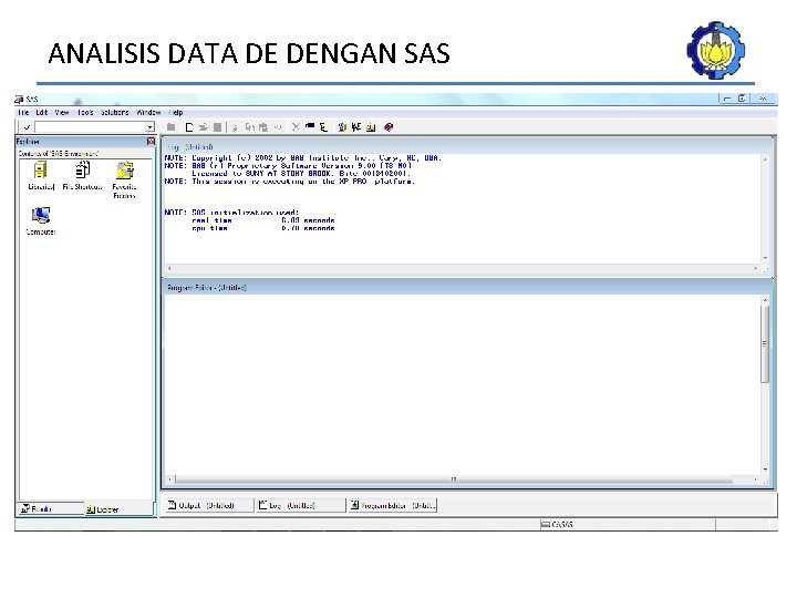 ANALISIS DATA DE DENGAN SAS 