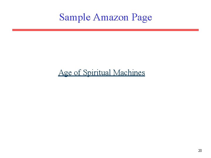 Sample Amazon Page Age of Spiritual Machines 20 