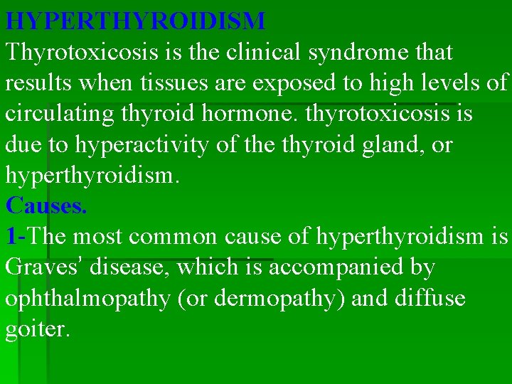 HYPERTHYROIDISM Thyrotoxicosis is the clinical syndrome that results when tissues are exposed to high HYPERTHYROIDISM Thyrotoxicosis is the clinical syndrome that results when tissues are exposed to high