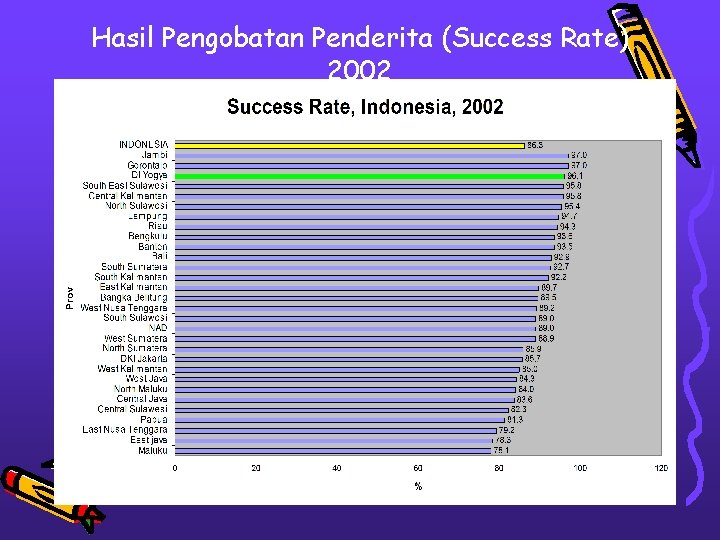 Hasil Pengobatan Penderita (Success Rate) 2002 
