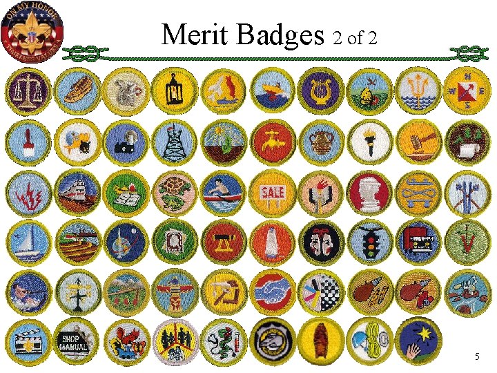 Merit Badges 2 of 2 5 