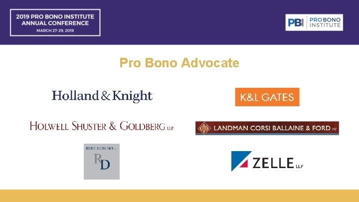 Pro Bono Advocate 