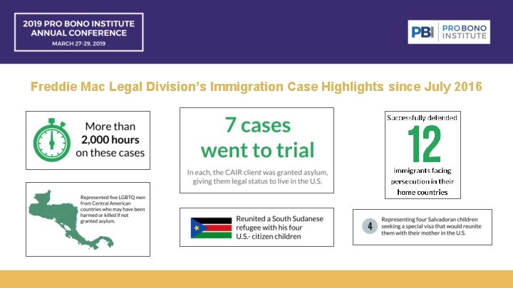 Freddie Mac Legal Division’s Immigration Case Highlights since July 2016 