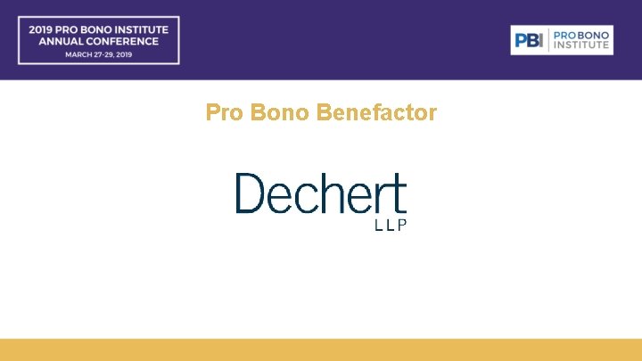 Pro Bono Benefactor 