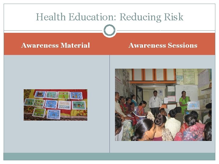 Health Education: Reducing Risk Awareness Material Awareness Sessions 