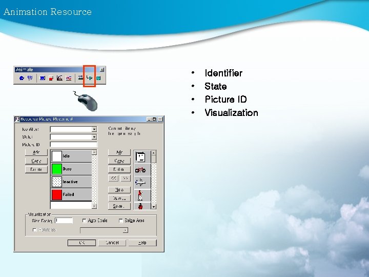 Animation Resource • • Identifier State Picture ID Visualization 