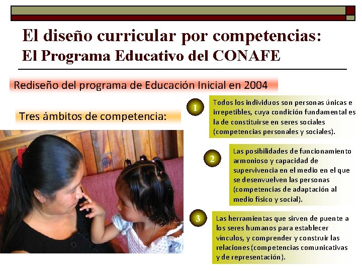 El diseño curricular por competencias: El Programa Educativo del CONAFE Rediseño del programa de