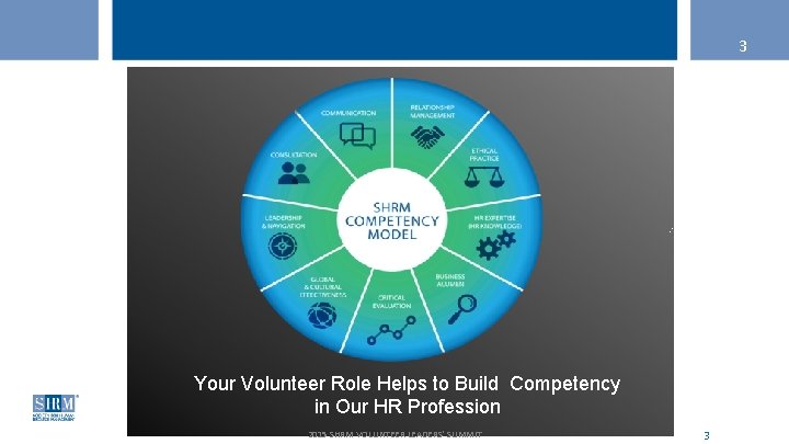 3 Your Volunteer Role Helps to Build Competency in Our HR Profession 2015 SHRM
