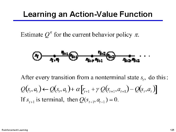 Learning an Action-Value Function Reinforcement Learning 125 