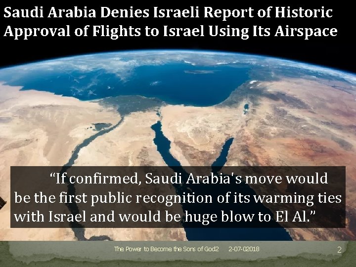 Saudi Arabia Denies Israeli Report of Historic Approval of Flights to Israel Using Its