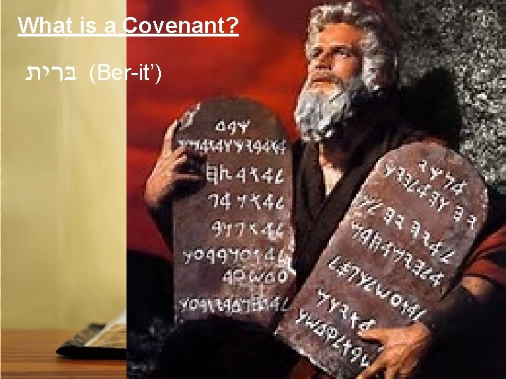 What is a Covenant? בּרית (Ber-it’) 