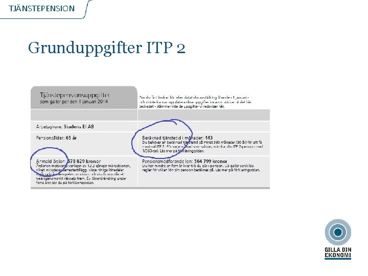 TJÄNSTEPENSION Grunduppgifter ITP 2 2020 -11 -04 6 