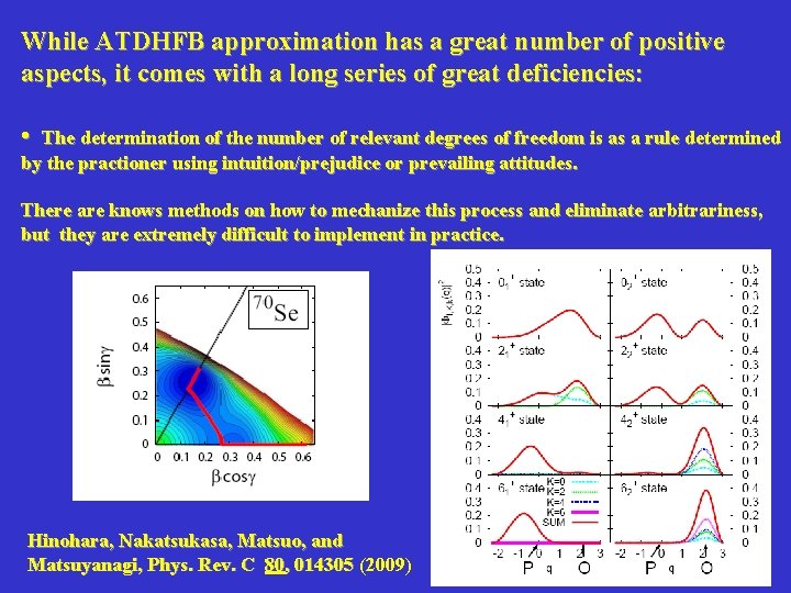 While ATDHFB approximation has a great number of positive aspects, it comes with a