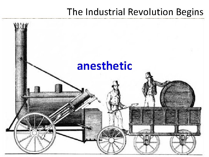 The Industrial Revolution Begins anesthetic 